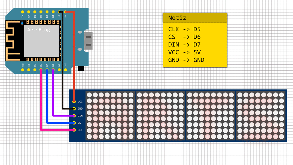 D1-Mini-und-LED-Matrix