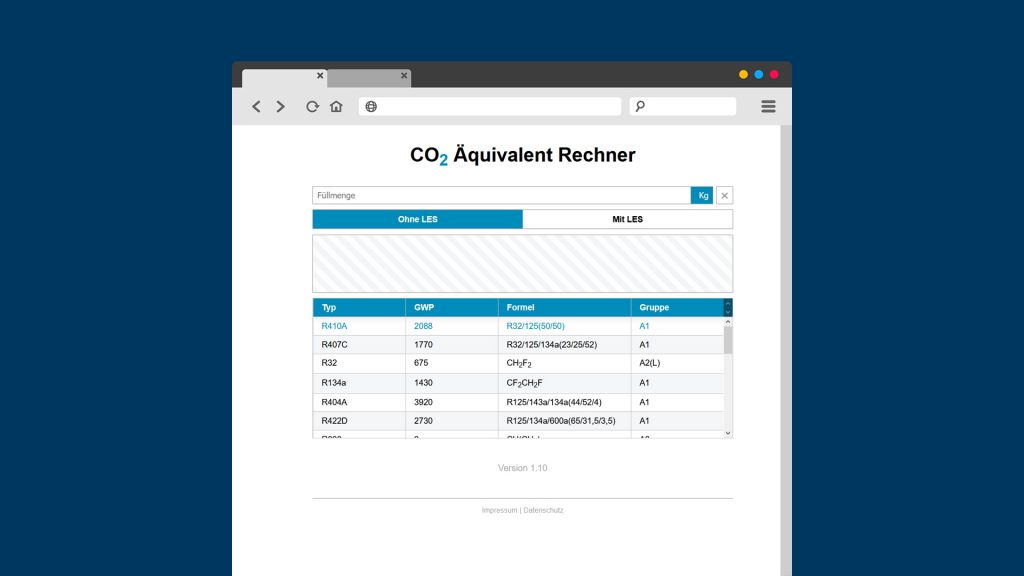 CO₂-Äquivalent Rechner mit HTML, CSS und Js